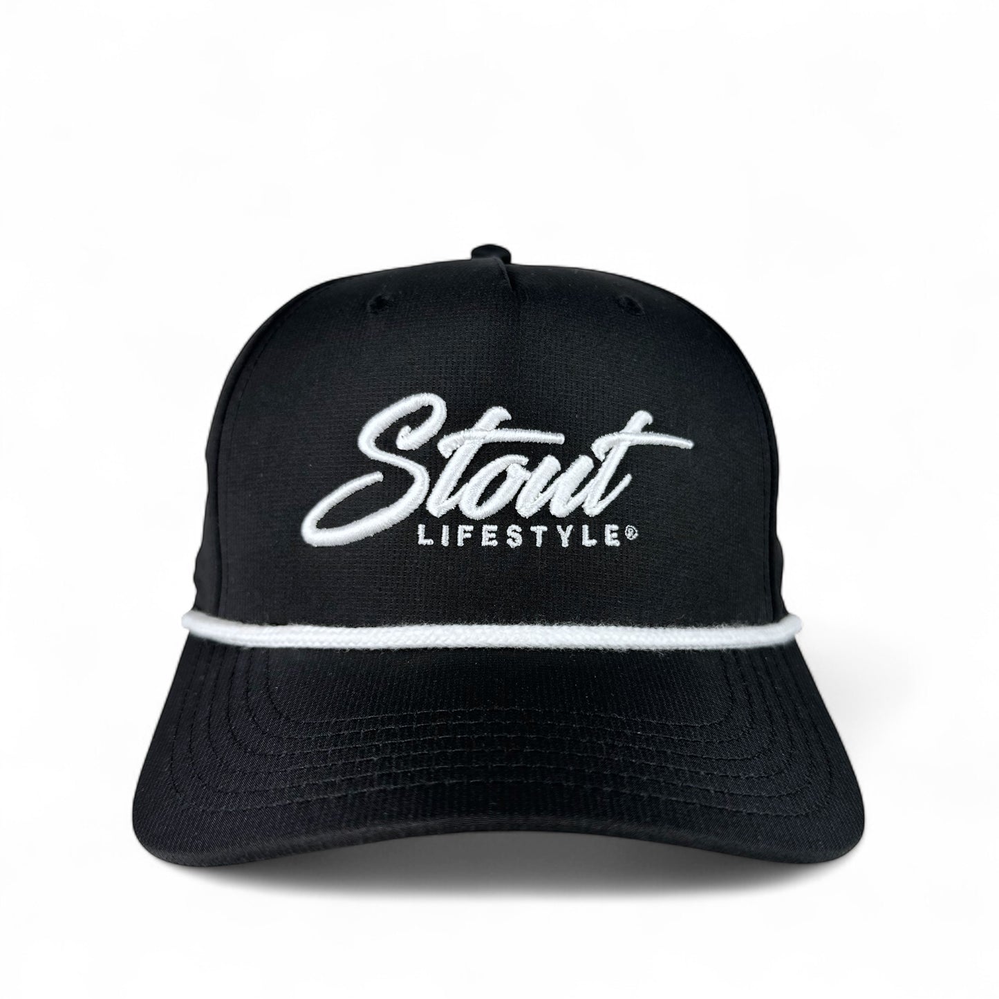 "Logo" Performance Hat (Black/White)