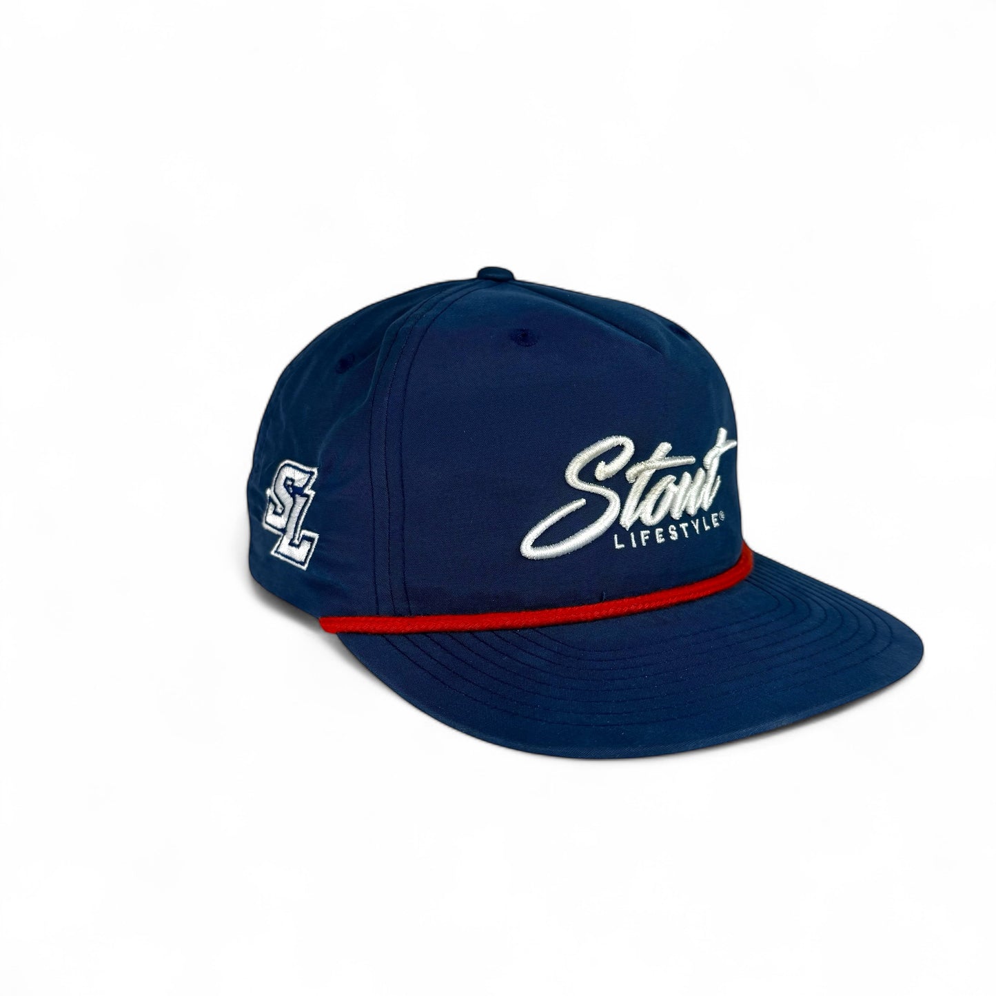 "Logo" Unstructured Hat (Blue/White)