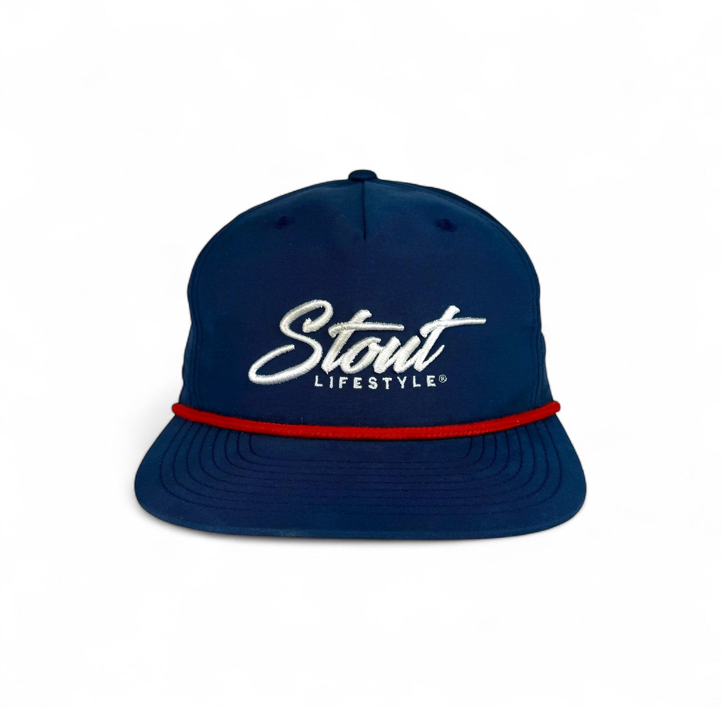 "Logo" Unstructured Hat (Blue/White)