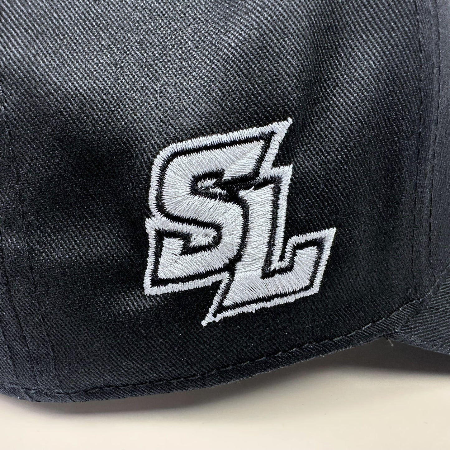 "Logo" Structured Hat (Black/White)