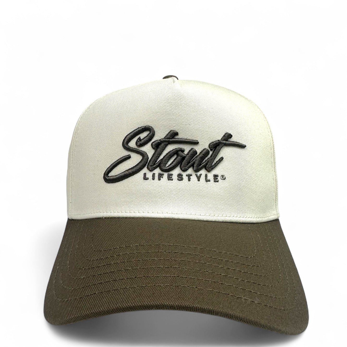 "Logo" Structured Hat (Tan/Brown)