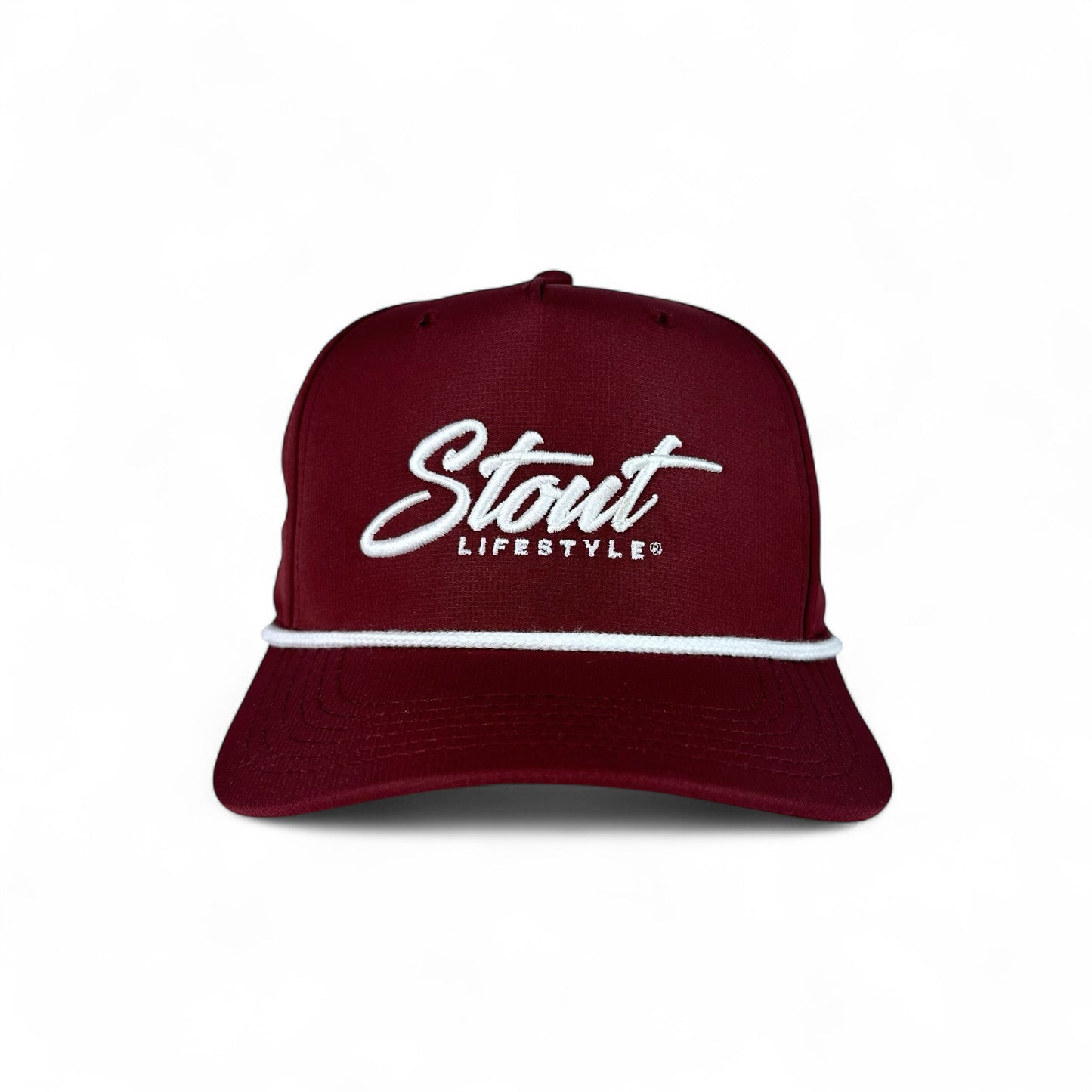 "Logo" Performance Hat (Maroon/White)