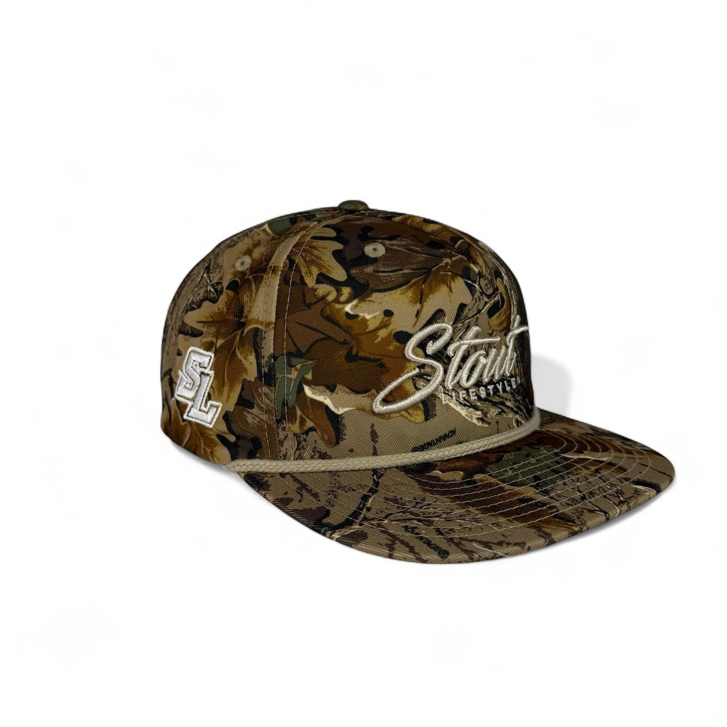 "Logo" Unstructured Hat (Real Tree/Tan)