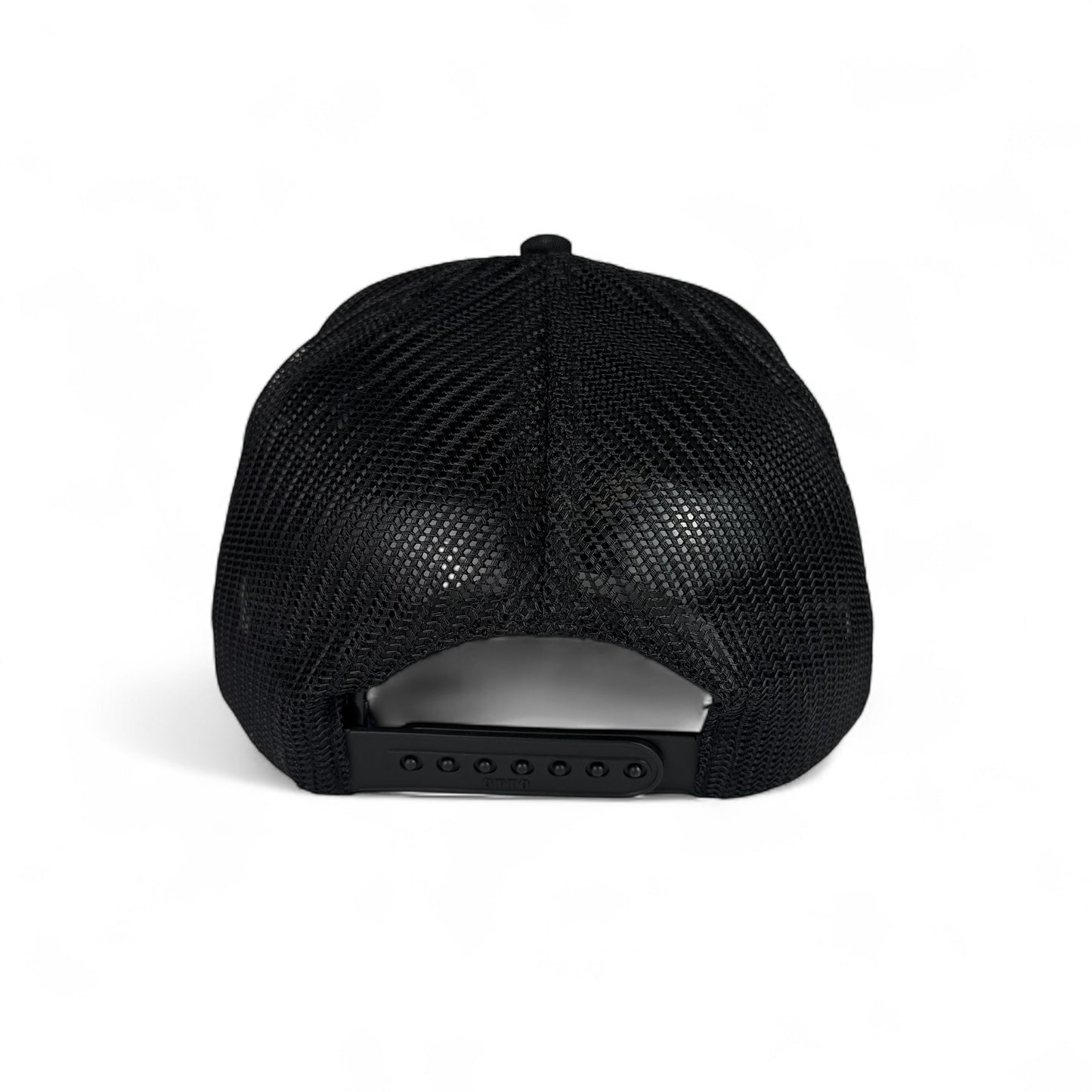 "Logo" Structured Mesh Hat (Black/Red)