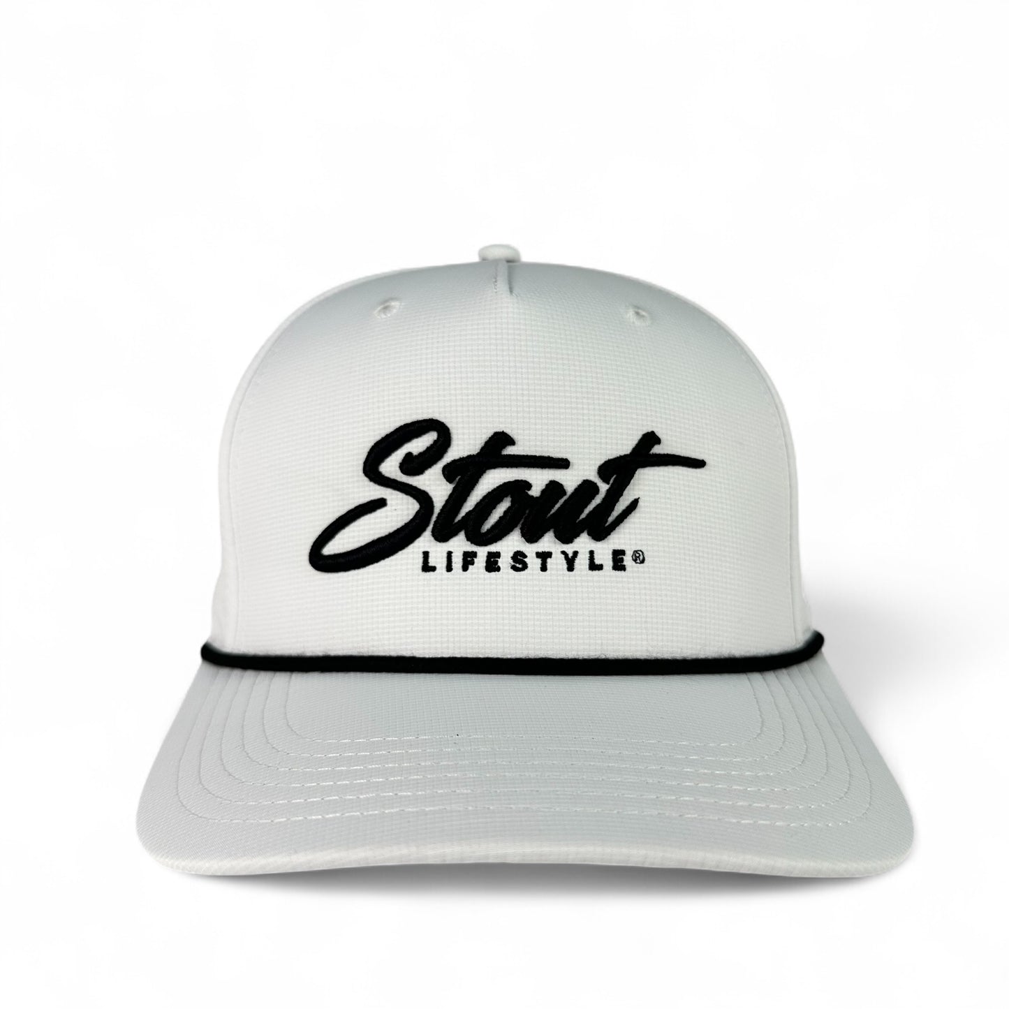 "Logo" Performance Hat (White/Black)