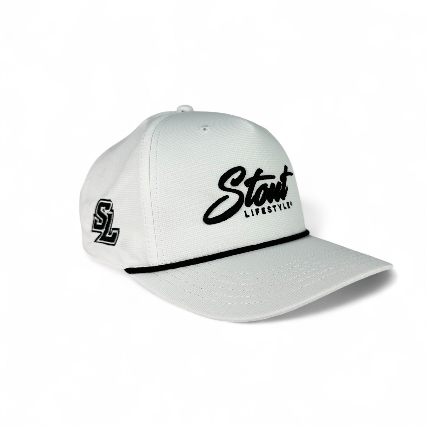 "Logo" Performance Hat (White/Black)
