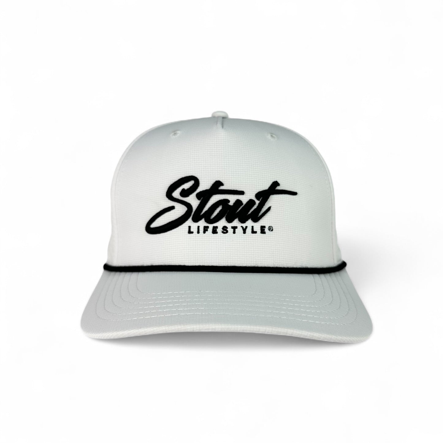 "Logo" Performance Hat (White/Black)