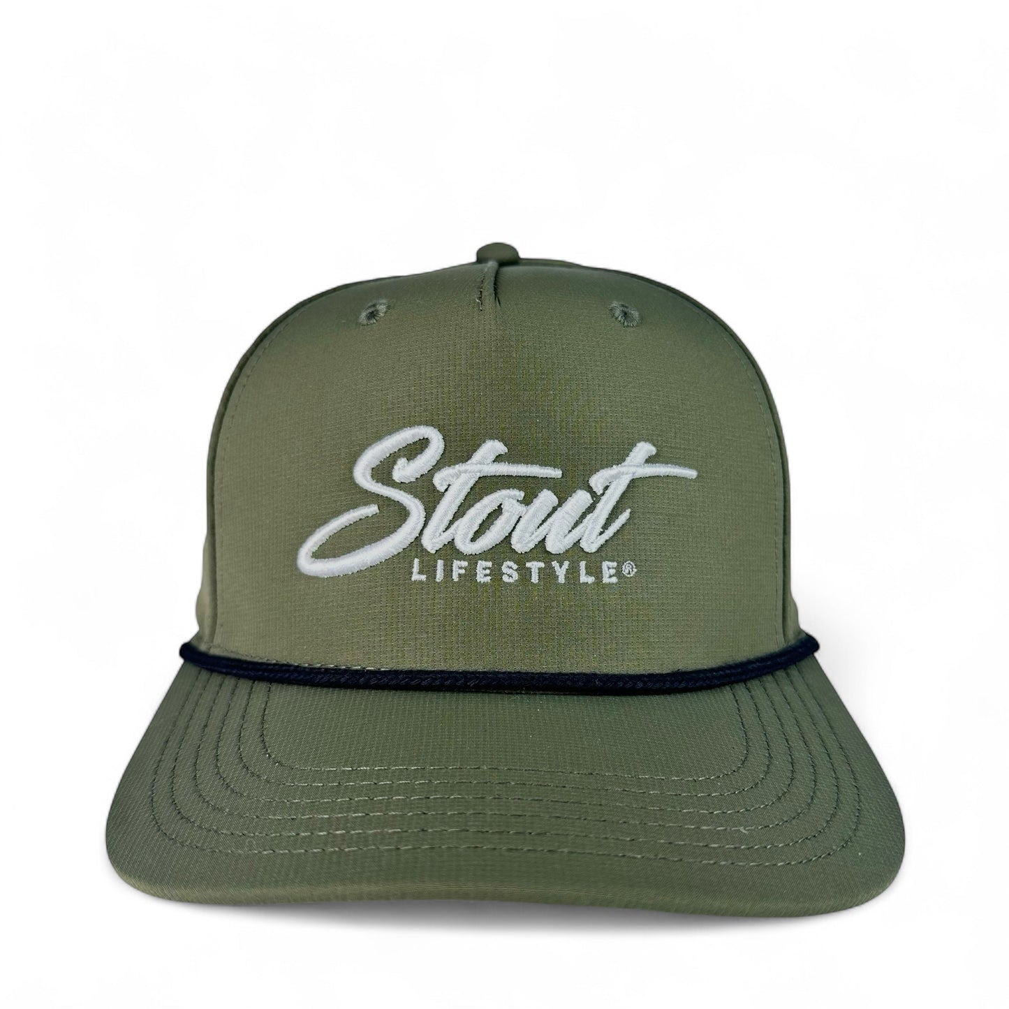 "Logo" Performance Hat (Hunter Green/White)