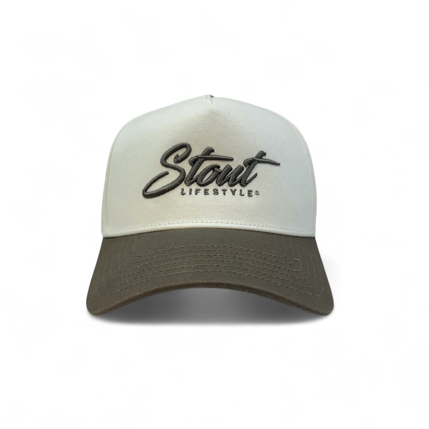 "Logo" Structured Hat (Tan/Brown)