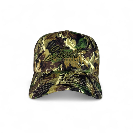 "Logo" Structured Mesh Hat (Camo/Green)
