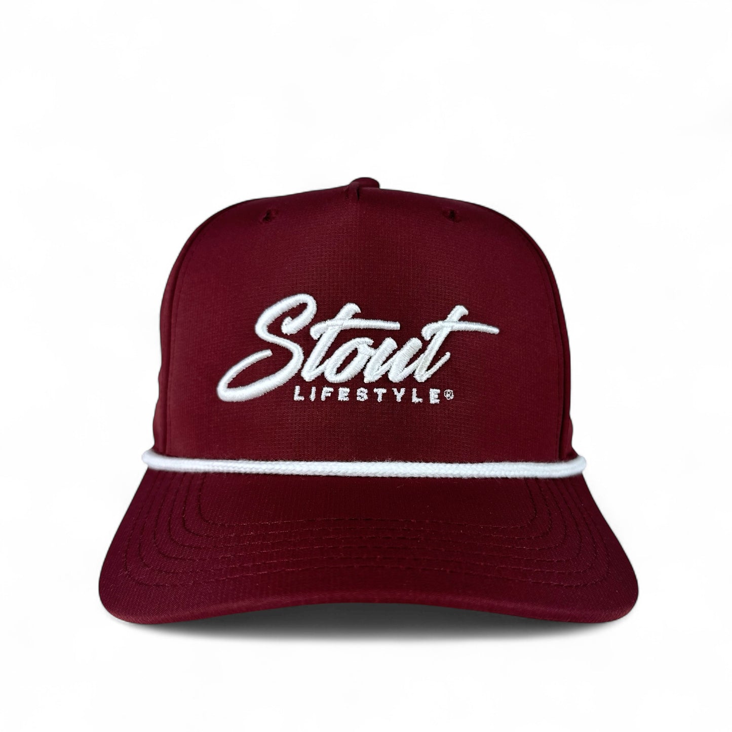 "Logo" Performance Hat (Maroon/White)