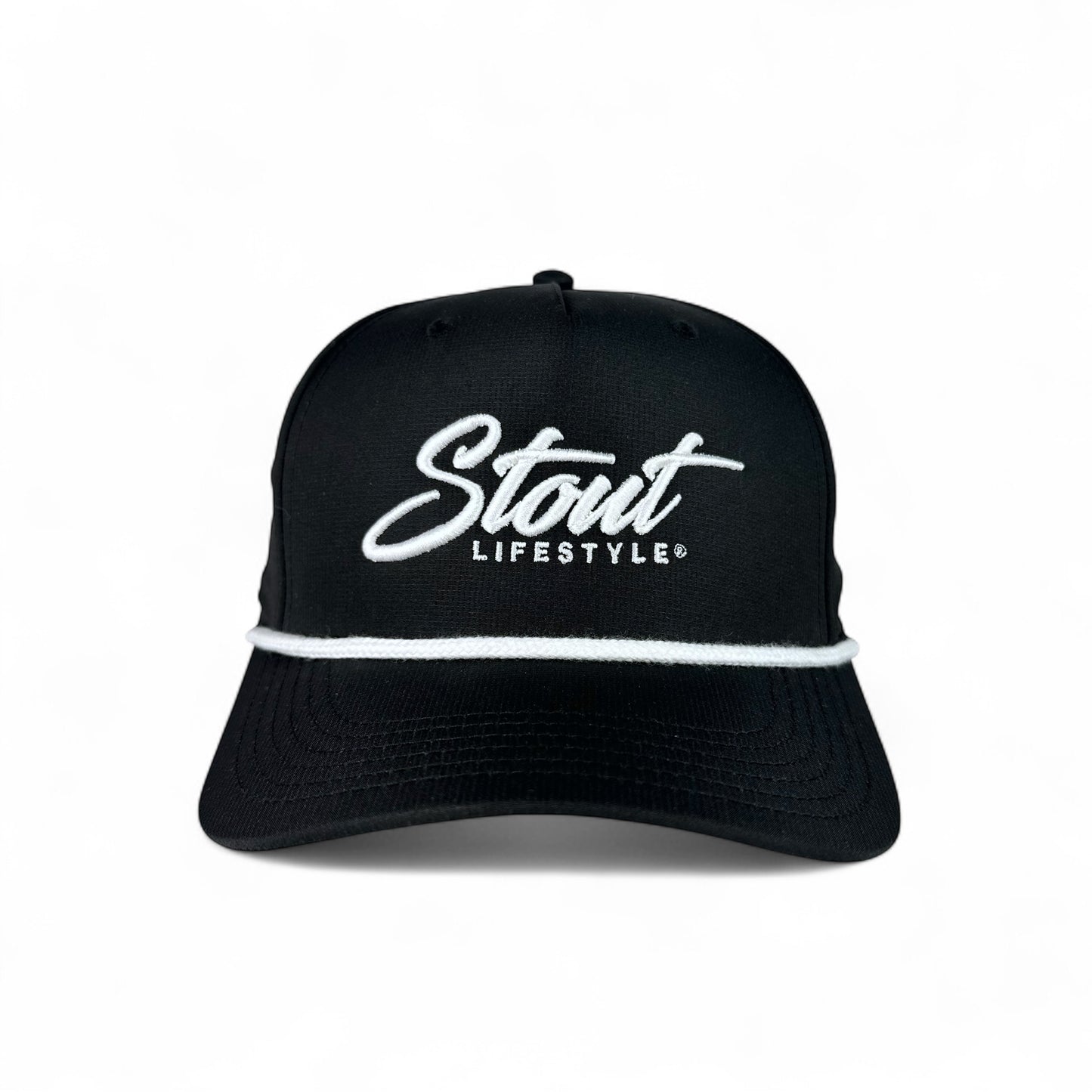 "Logo" Performance Hat (Black/White)