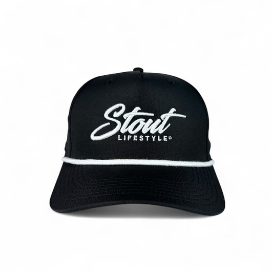 "Logo" Performance Hat (Black/White)