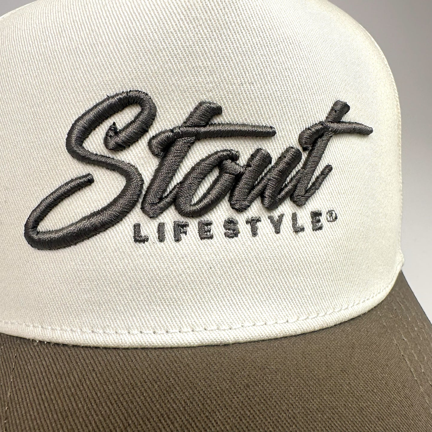 "Logo" Structured Hat (Tan/Brown)