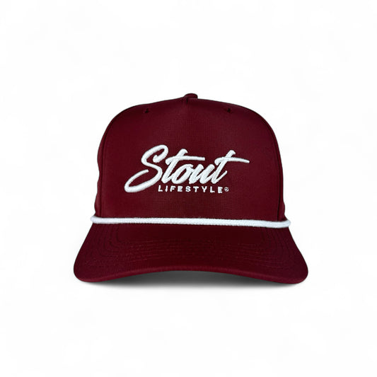 "Logo" Performance Hat (Maroon/White)