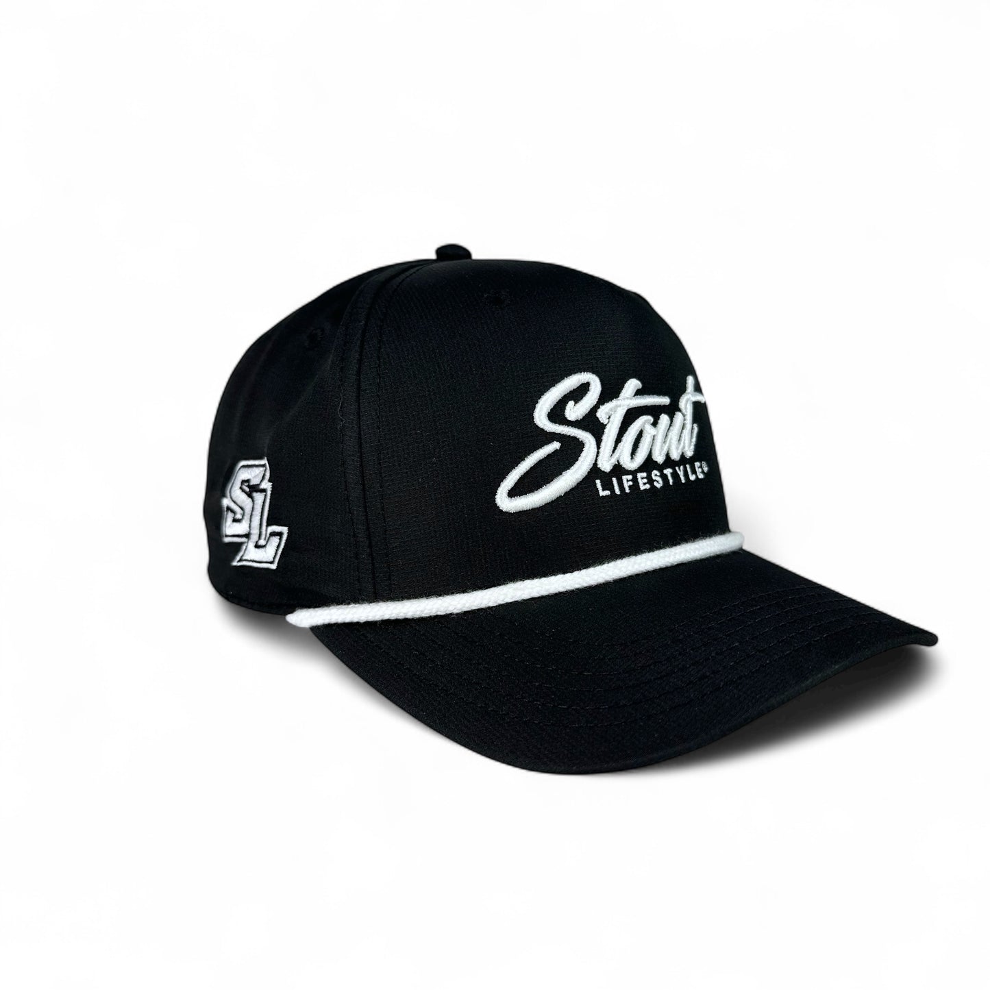 "Logo" Performance Hat (Black/White)