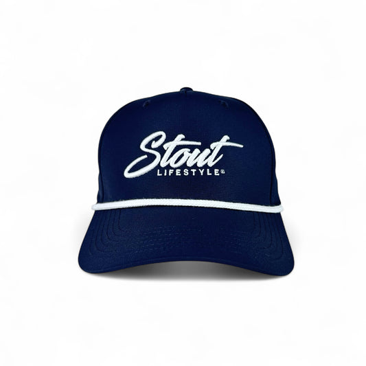 "Logo" Performance Hat (Navy/White)