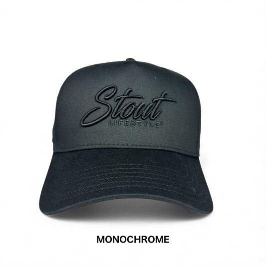 "Monochrome Logo" Structured Hat (Black)
