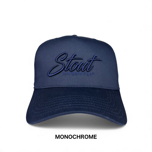 "Monochrome Logo" Structured Hat (Navy)