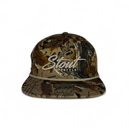"Logo" Unstructured Hat (Real Tree/Tan)