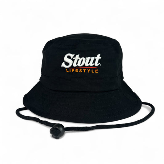 "Crisp" Bucket Hat (Black)