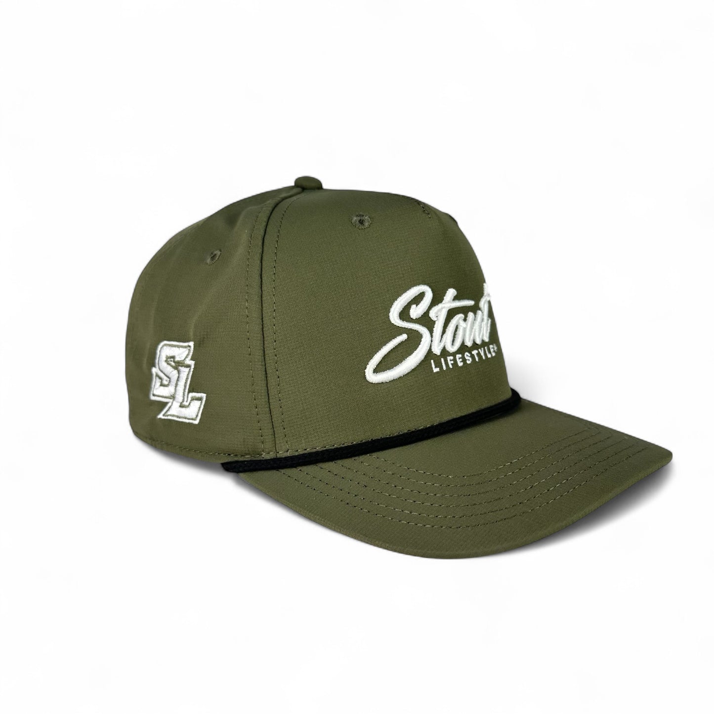 "Logo" Performance Hat (Hunter Green/White)