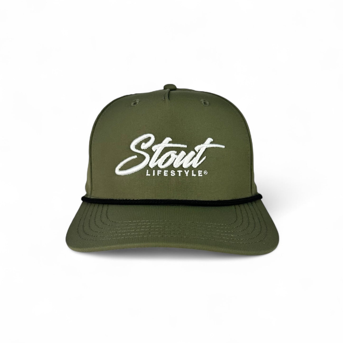 "Logo" Performance Hat (Hunter Green/White)