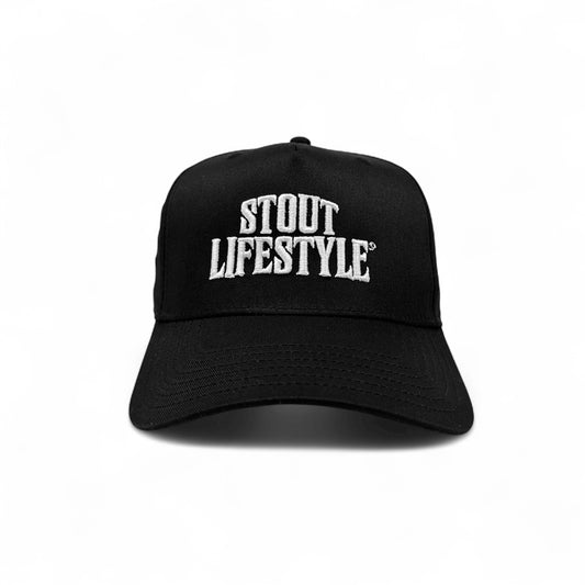 "Modern" Structured Mesh Hat (Black/White)
