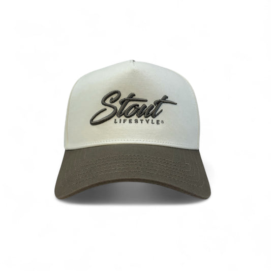 "Logo" Structured Hat (Tan/Brown)