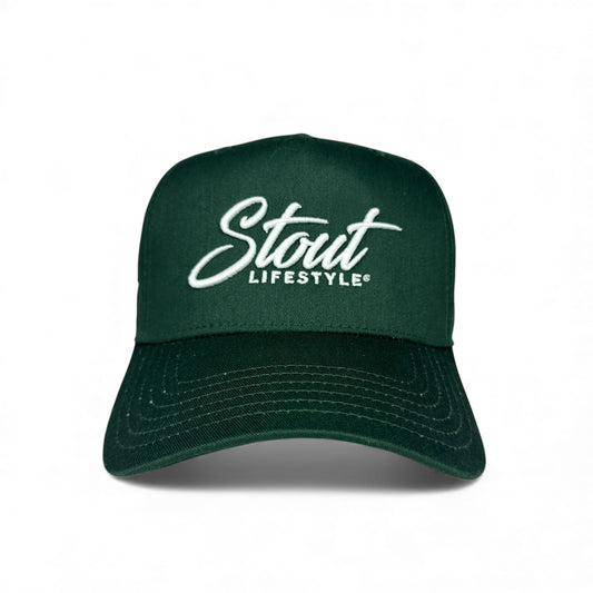 "Logo" Structured Hat (Green/White)