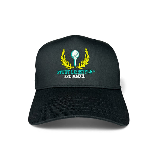 "Fancy Golf" Structured Hat (Black)