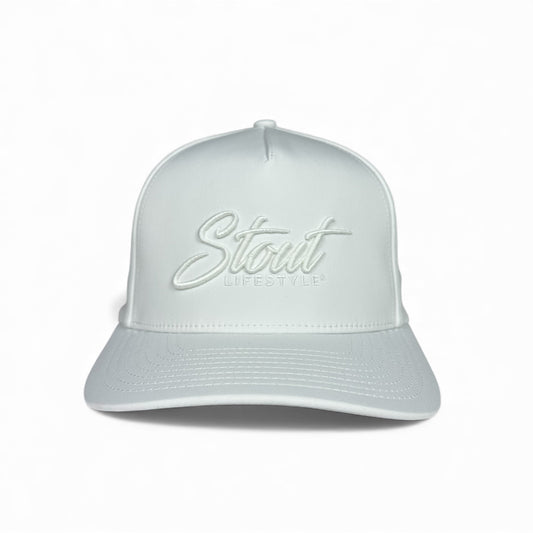 "Monochrome Logo" Golf Hat (White)