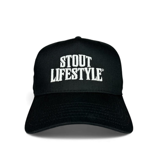 "Modern" Structured Mesh Hat (Black/White)