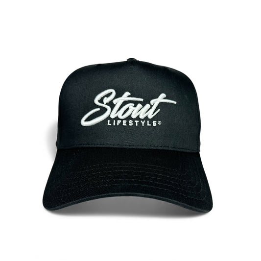 "Logo" Structured Hat (Black/White)